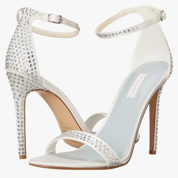 Nine West Women's Bridal Toria Ankle Strap Stiletto Sandal size 10 - Picture 3 of 9